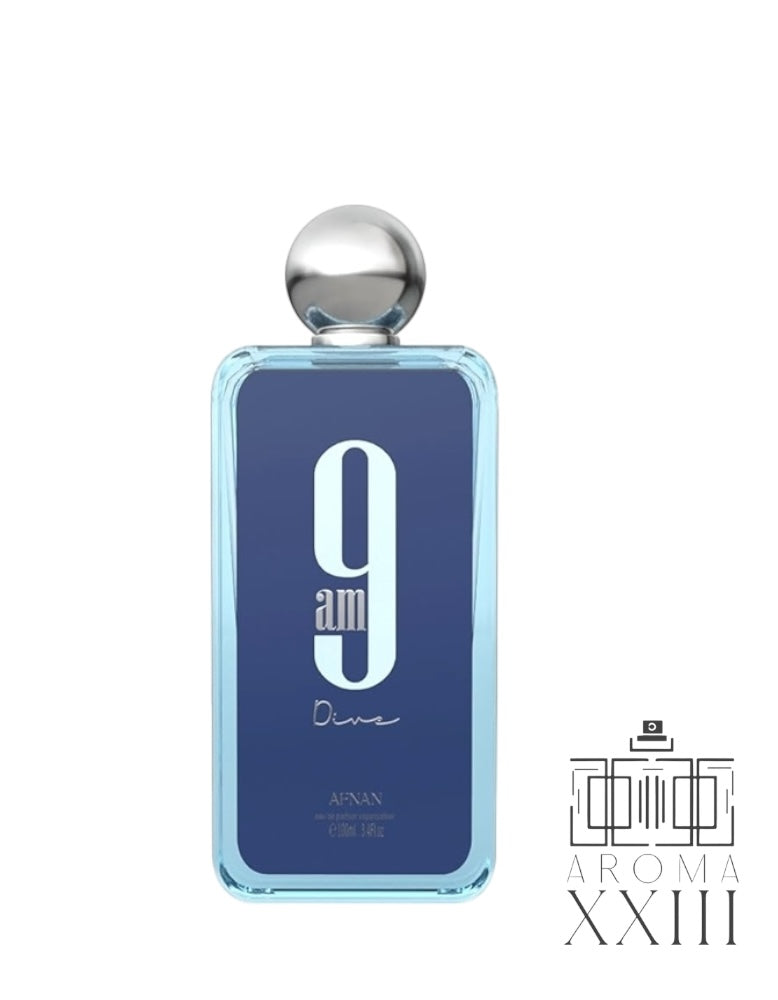 Afnan 9AM Dive EDP 100ml | Perfume Fresco Acuático Cítrico Unisex | AromaXXIII México