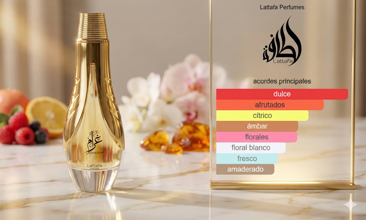 Lattafa Gharam | Perfume Ambarado Gourmand | Pasión Obsesiva