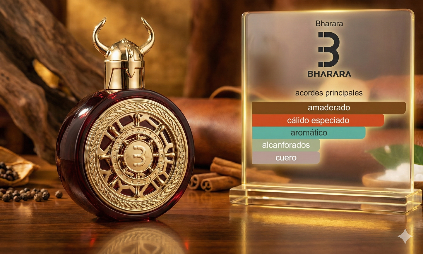 Bharara Viking Kashmir | Perfume Amaderado y Atalcado | Lujo Silencioso