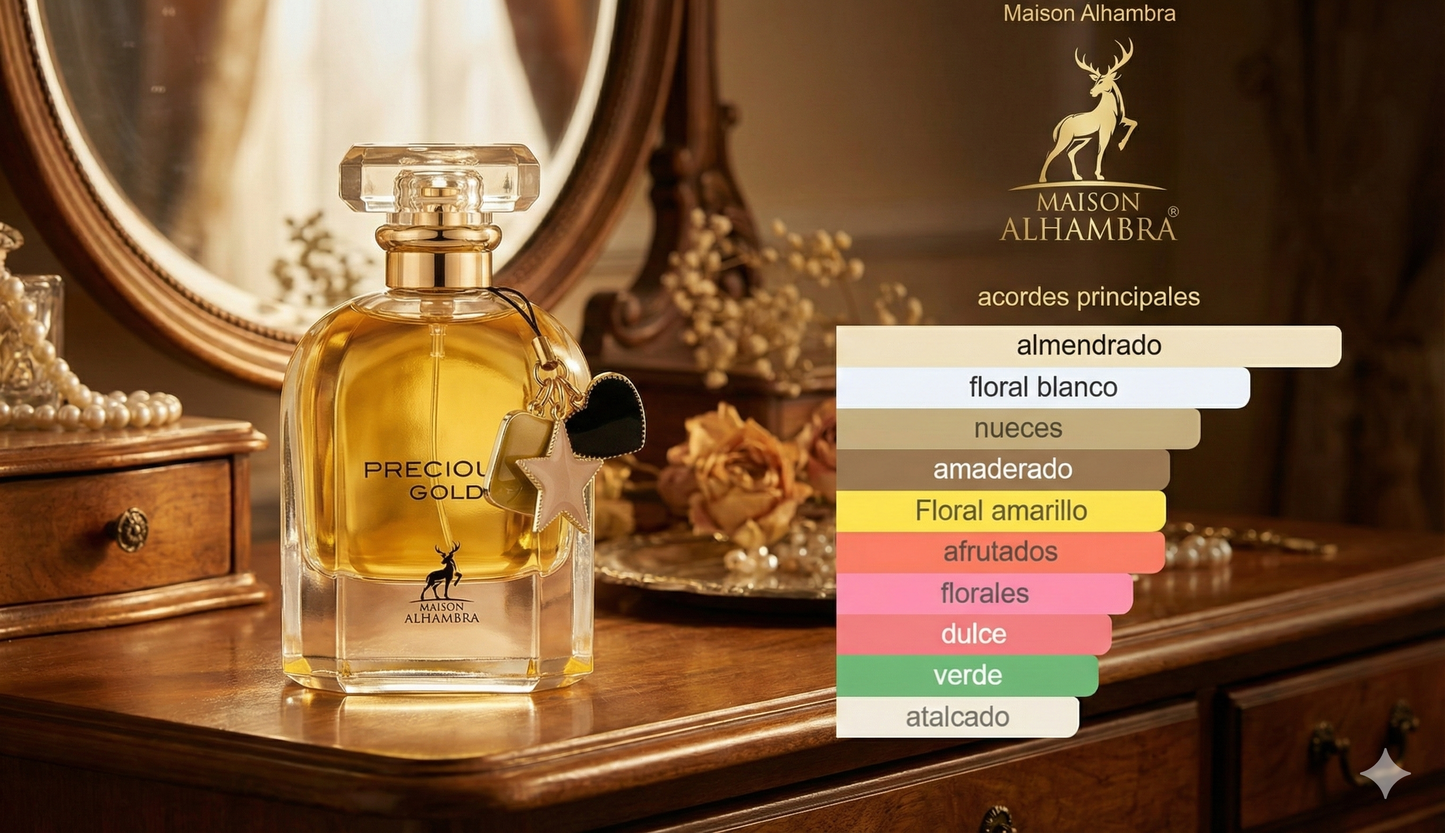 Precious Gold: Perfume de Lujo Floral y Ambarado | Aroma