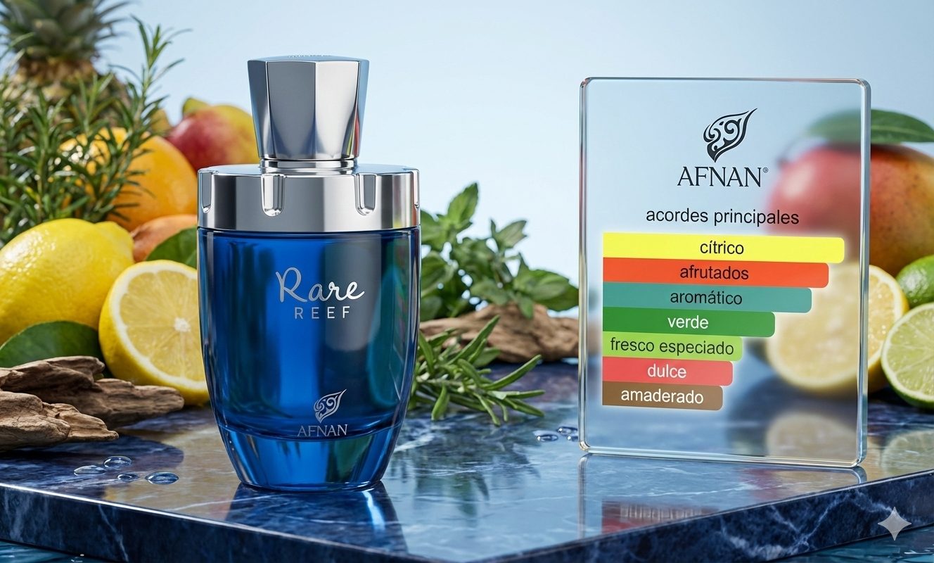 Afnan Rare Reef Eau de Parfum | Perfume Marino Floral Unisex | México