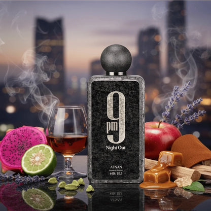 9PM Night Out – Extrait de Parfum Unisex Frutal Ámbar | Aroma23