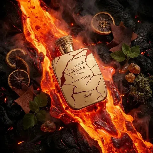 Rasasi Hawas Lava Gold Eau de Parfum 100ml | Perfume Aromático Especiado Masculino | AromaXXIII México