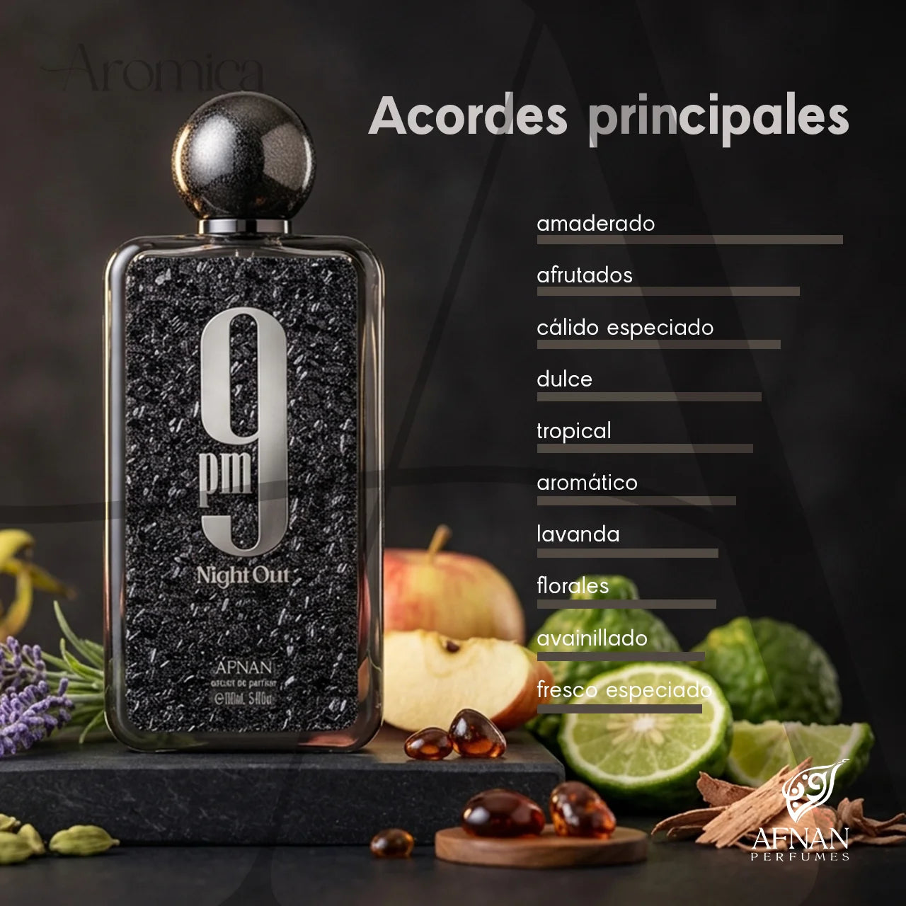 9PM Night Out – Extrait de Parfum Unisex Frutal Ámbar | Aroma23