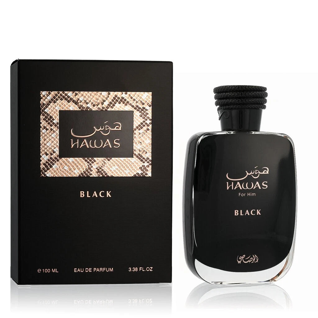 Rasasi Hawas Black EDP 100ml | Alternativa Nishane Hacivat Hombre | AromaXXIII México