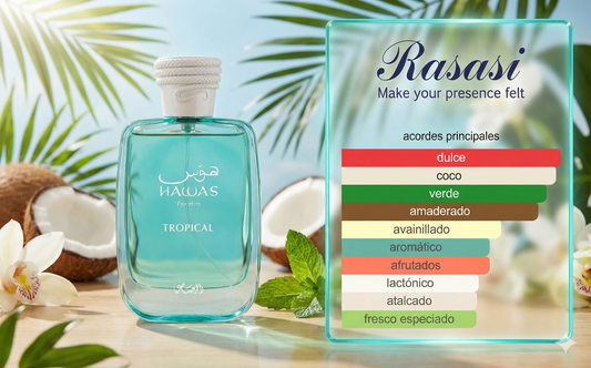 Hawas Tropical | Perfume Exótico Frutal | El Rey de las Vacaciones